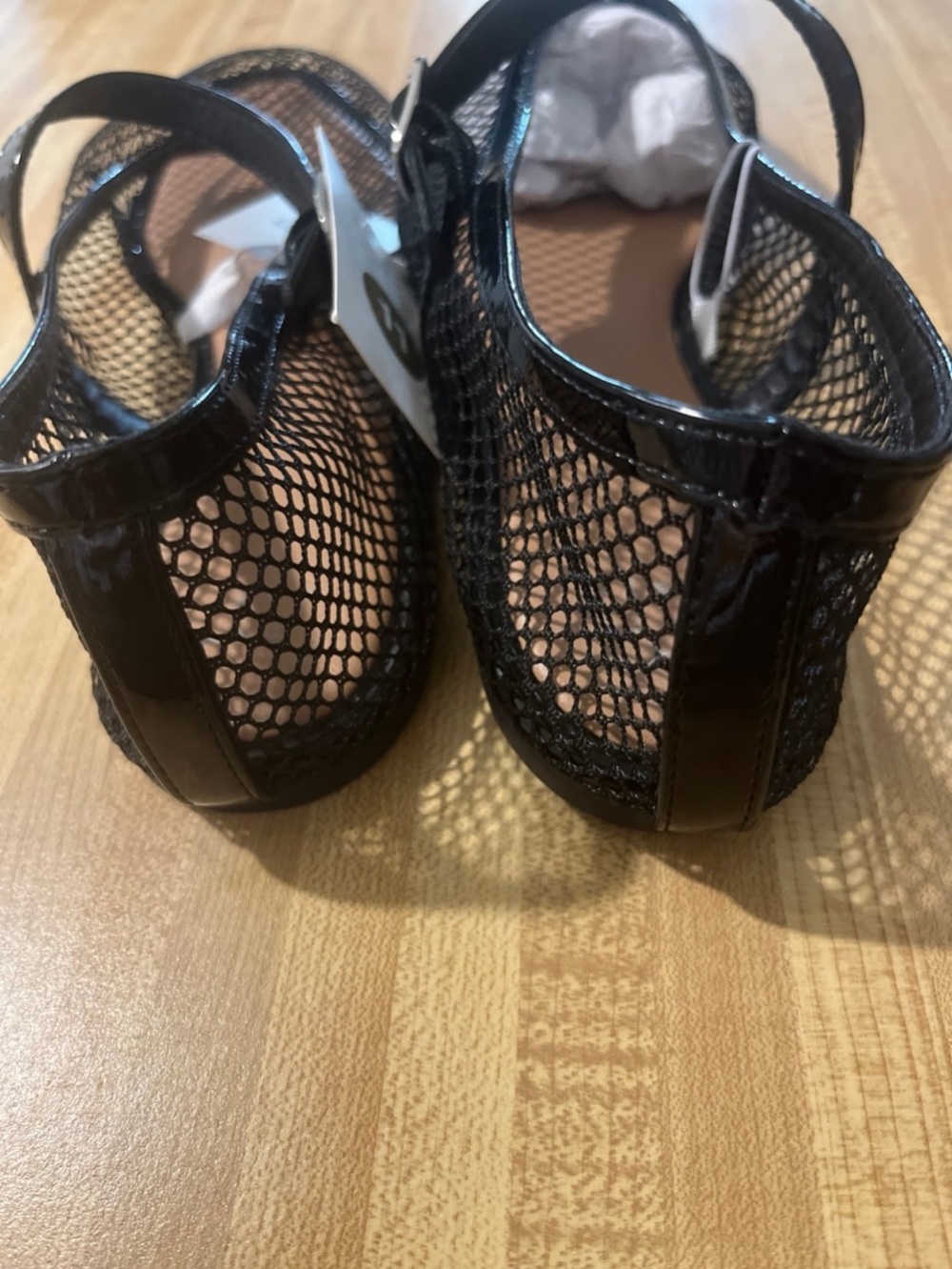 A New Day Issa Mesh Mary Jane Ballet Flats Black NWT size 11 - Picture 7 of 7